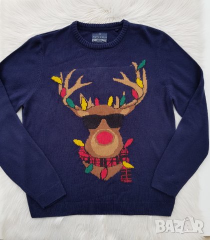 Мъжки Коледен пуловер размер XXL , снимка 3 - Пуловери - 43292787