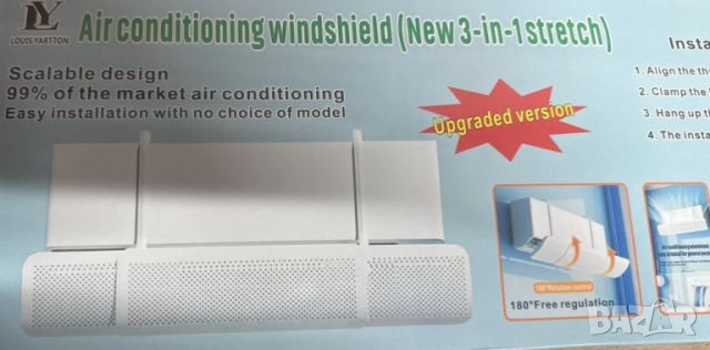 Прецизен дефлектор за климатик, Защита от директния въздушен поток