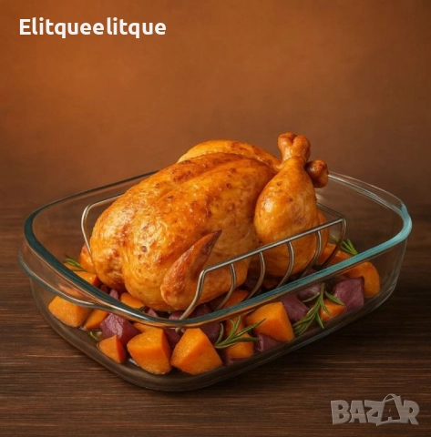 Стойка за печене на пиле Tescoma , снимка 5 - Прибори за хранене, готвене и сервиране - 52183021