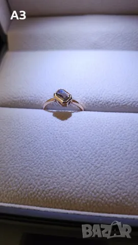 Пръстен с диамант 1.02 карата  - 14 карата розово злато, снимка 7 - Пръстени - 48435921