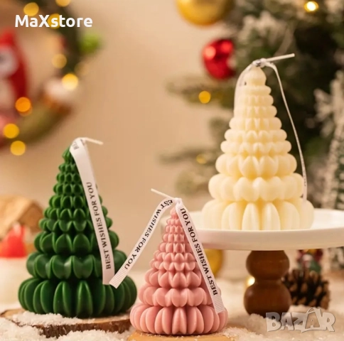 3D Елха оригами Силиконов молд форма за свещи гипс сапун смола , снимка 2 - Форми - 51957827