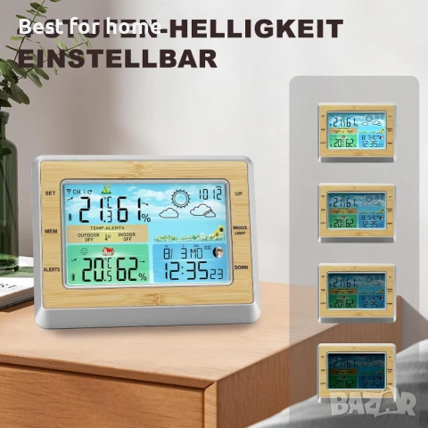 Shulltji Безжична метеорологична станция с външен сензор, снимка 4 - Други - 50630252