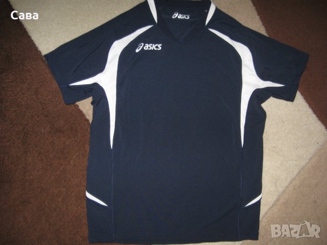 Тениски ASICS   мъжки,М и Л  /тъмносиня и бяла/, снимка 2 - Спортни дрехи, екипи - 33433315