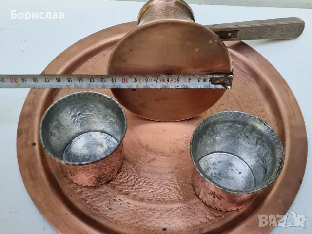 Меден комплект за кафе, снимка 5 - Антикварни и старинни предмети - 50086922