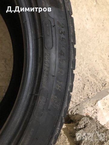 Зимни гуми Michelin 235/45 R18, снимка 4 - Гуми и джанти - 43802736