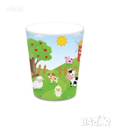 Ферма Домашни животни 8 бр картонени чаши парти рожден ден, снимка 1 - Чаши - 33399643
