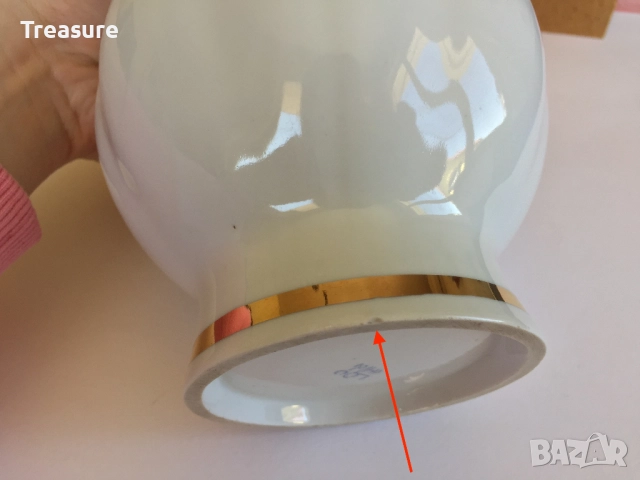 Порцеланова ваза Барановка, снимка 16 - Антикварни и старинни предмети - 40953606