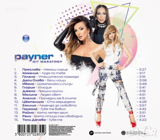 Пайнер хит маратон 1, снимка 2 - CD дискове - 51716085