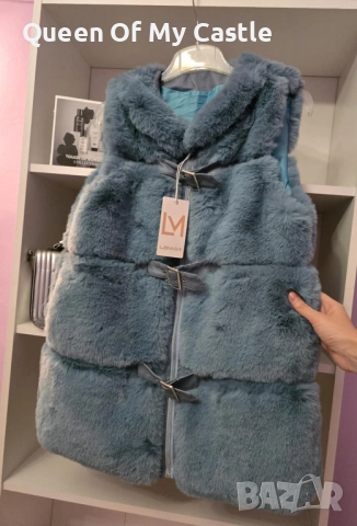 Уникален дамски елек, снимка 4 - Якета - 52345969