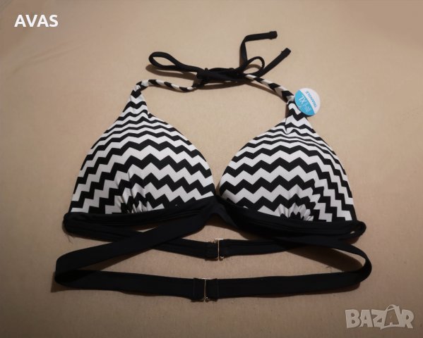 Нов бански - 25% New Yorker горнище XL черно бяло