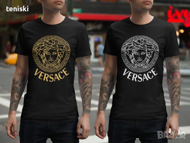  Мъжка тениска Versace Версаче принт 6 модела, снимка 2 - Тениски - 28750494