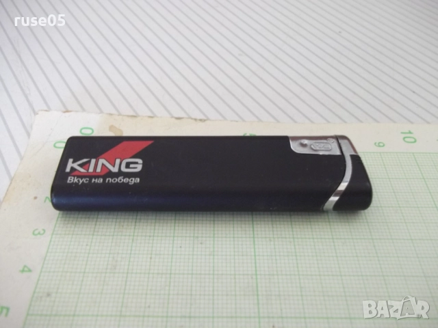 Запалка "KING" газова пиезокристална с мек пламък работеща, снимка 3 - Колекции - 51839752