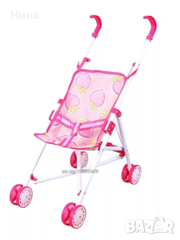 Сгъваема количка за кукла с метална конструкция и пластмасови колела., снимка 6 - Кукли - 53609168
