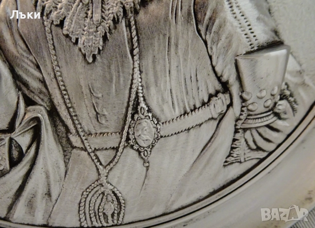 Калаена чиния Веселият пияница,Frans Hals,WMF,барок. , снимка 4 - Антикварни и старинни предмети - 52586967