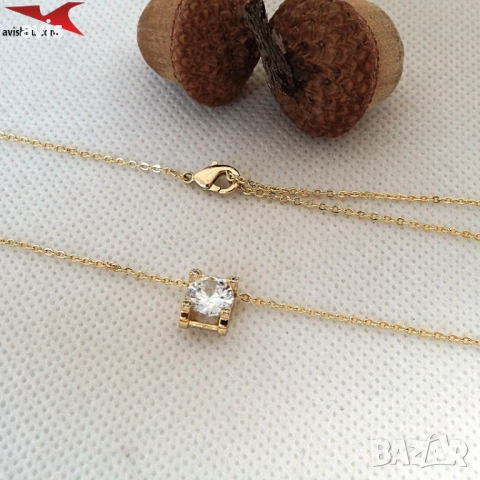 Колие с 14К златно покритие 274091, снимка 2 - Колиета, медальони, синджири - 52845104