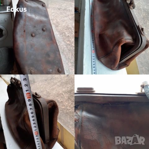 СТАРА КОЖЕНА ДОКТОРСКА ЧАНТА, снимка 7 - Антикварни и старинни предмети - 53503703