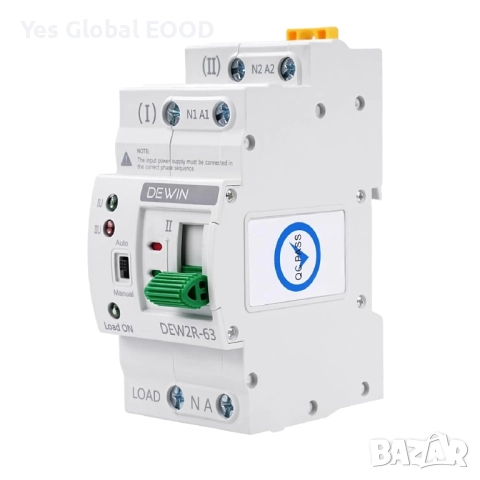 DEWIN автоматичен трансферен превключвател ATS 2P 63A 220V, снимка 3 - Друга електроника - 52422034