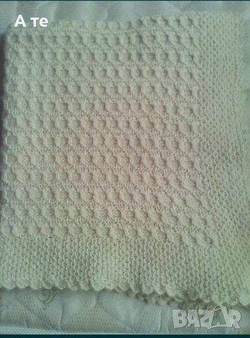 Бебешко плетено одеяло, снимка 3 - Спално бельо - 38140844