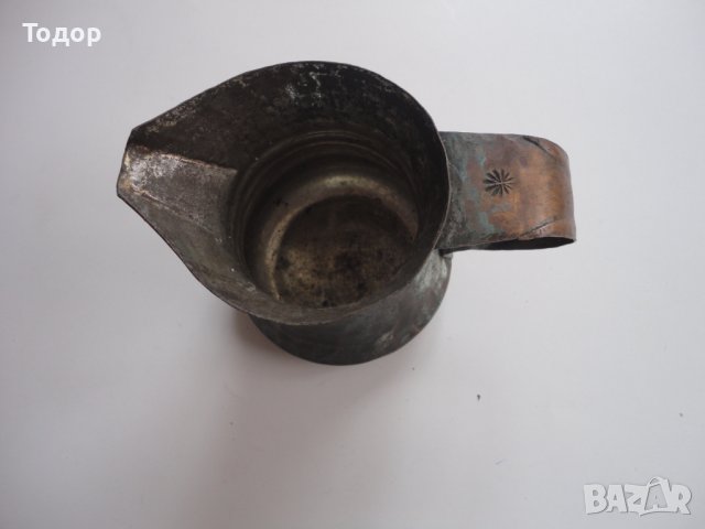 Старинно бакърено медно канче , снимка 5 - Други ценни предмети - 43525970