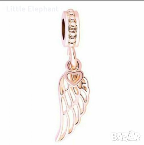 Висящ елемент ангелско крило,Rose Gold/нов