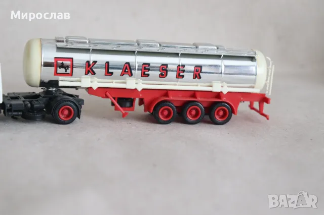 HERPA H0 1/87 MERCEDES ТИР КАМИОН МОДЕЛ КОЛИЧКА ЦИСТЕРНА, снимка 3 - Колекции - 49553995