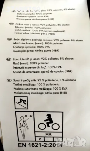 Протектор за гръб PRO - Recco - дамски размер М/L, мъжки S/M, снимка 7 - Спортна екипировка - 48923701