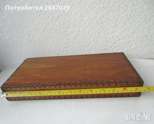 стара дървена кутия за игра - табла, снимка 8 - Други - 33071444