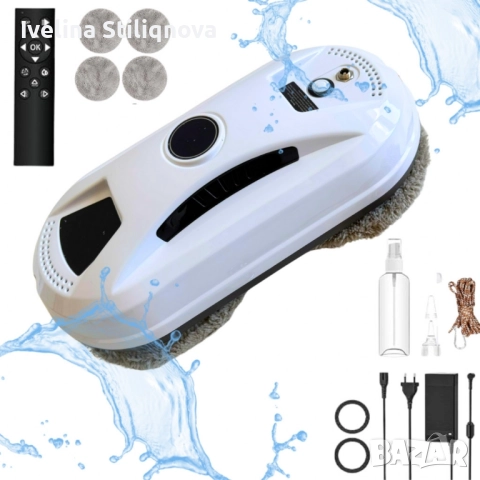 Интелигентен робот за почистване на прозорци с двойни въртящи се падове и вакуум 2800Pa