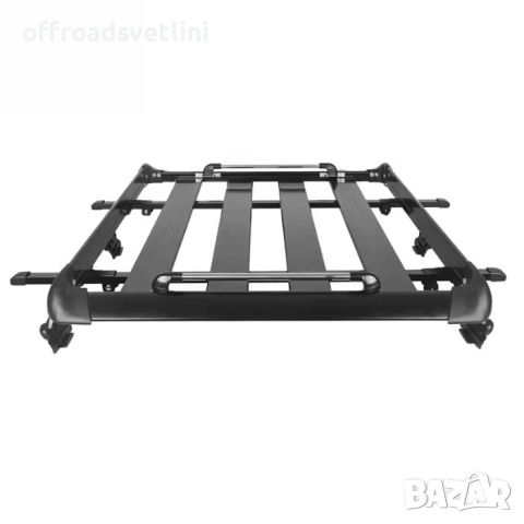 Черен Багажник за покрив 127 x 96 см – Практично решение за пътувания, снимка 2 - Аксесоари и консумативи - 52394536