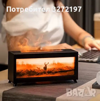 2025 3в1 Лампа,Ароматизатор и Овлажнител-Картина Елен,дист.управление, снимка 2 - Настолни лампи - 49078021
