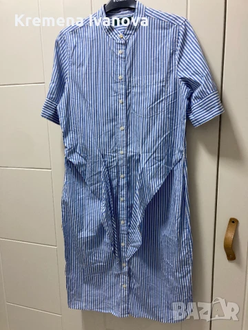 RALPH LAUREN Wilda striped shirt dress, размер 4 (S/M), снимка 8 - Рокли - 51114374