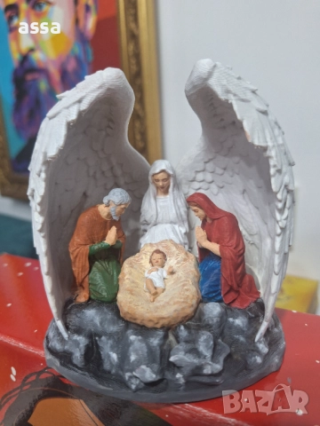 Коледна светеща фигурка Рождество Христово