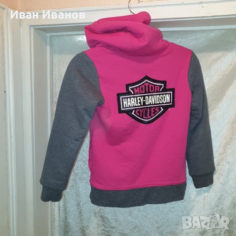 Харли Дейвидсън Harley-Davidson Памучен суичър  размер 7/8, снимка 7 - Детски анцузи и суичери - 43884310