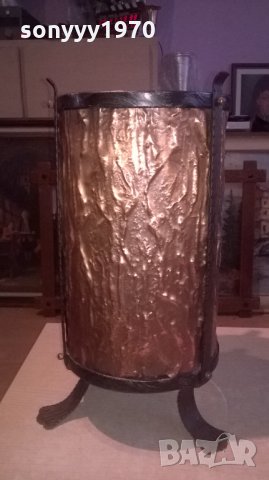 ПОРЪЧАНА-СТОИКА ЗА ЧАДЪРИ-КОВАНО ЖЕЛЯЗО МЕД МЕСИНГ, снимка 11 - Колекции - 27450829