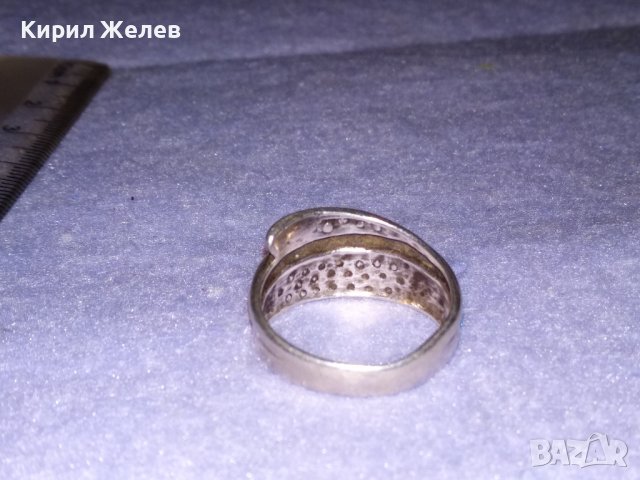 СТАР СТИЛЕН СРЕБЪРЕН ПРЪСТЕН СРЕБРО 925 РЪЧНА МАЙСТОРСКА РЕТРО АРТ ИЗРАБОТКА 36419, снимка 14 - Пръстени - 39460664