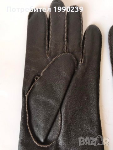 кожени ръкавици кафяви, снимка 4 - Ръкавици - 39190275