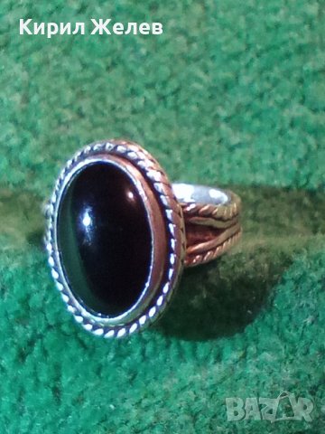 АРИСТОКРАТИЧЕН КЛАСИЧЕСКИ СРЕБЪРЕН МАРКОВ ПРЪСТЕН СРЕБРО 925 с ЮВЕЛИРНО ШЛИФОВАН ЧЕРЕН ОНИКС 37094