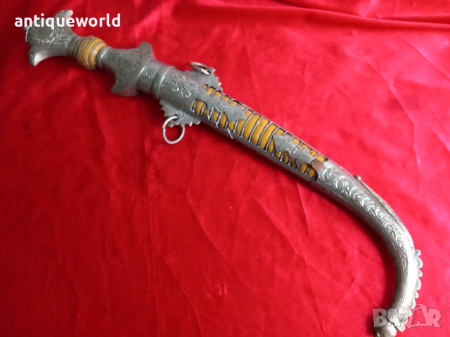 Голяма Сребърна Мароканска КУМАЯ. Ханджар Кинджал