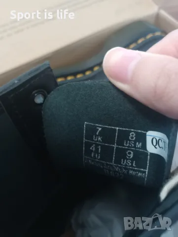 Dr. Martens Боти Кубинки 1460 Smooth Black, 41 EU, снимка 5 - Дамски боти - 49313191