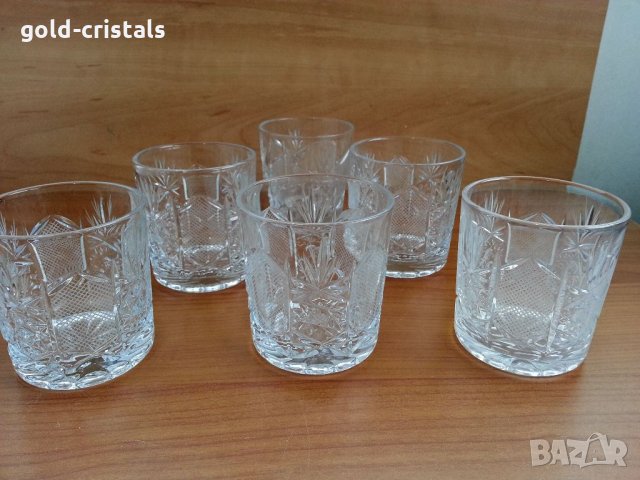  кристални чаши , снимка 1 - Антикварни и старинни предмети - 32889082