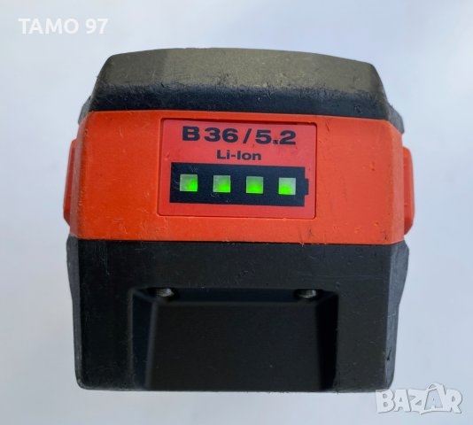Hilti B36/5.2 - Мощна акумулаторна батерия 36V 5.2Ah 2021г., снимка 3 - Други инструменти - 39101397