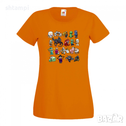 Дамска тениска Minecraft 8 майнкрафт Minecraft,Игра,Забавление,подарък,Изненада,Рожден Ден., снимка 11 - Тениски - 36520930