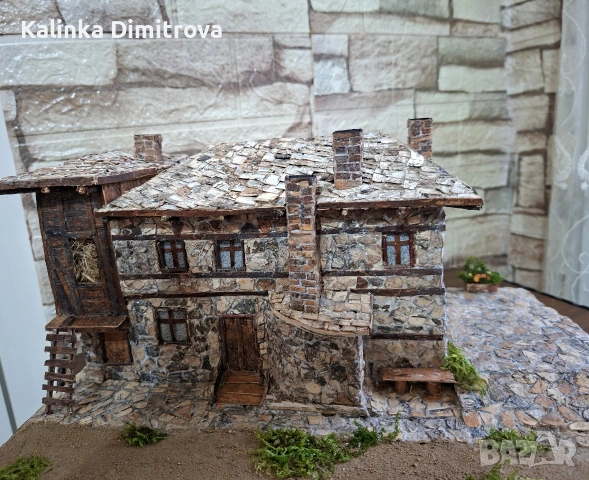 Макет на къща в Родопите,изработен по снимка., снимка 16 - Други стоки за дома - 53481131