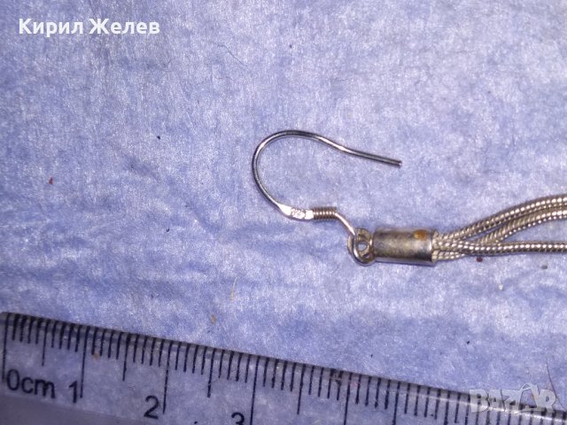 АРТИСТИЧНА ДЕБЕЛО ПОСРЕБРЕНА ФЕШЪН ОБЕЦА от БЛАГОРОДНА НЕРЪЖДАЕМА СТОМАНА с ПЕЧАТ 925 / 74271, снимка 5 - Обеци - 40502138