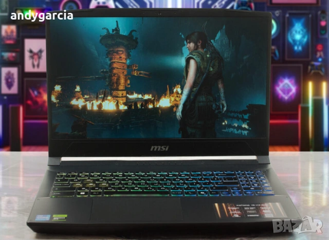 Intel Core i7 14650HX/Nvidia RTX 5070 8GB/15.6 2K 165Hz 100%DCI-P3/16GB RAM/512GB NVMe/MSI Katana 15, снимка 3 - Лаптопи за игри - 53388638