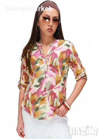 Дамска блуза елегантна , блузка от вискоза с принт, снимка 2 - Ризи - 53505686