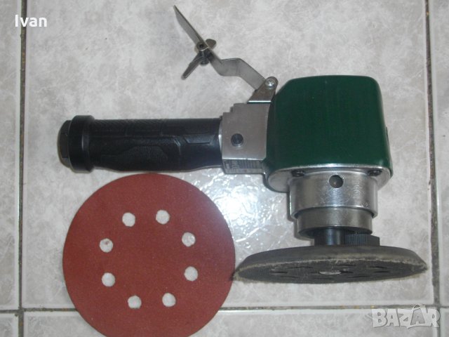 Нов Немски-Пневматичен-Ексцентър Кръгъл Виброшлайф-На Въздух-ф115мм-Parkside, снимка 3 - Други инструменти - 33148793