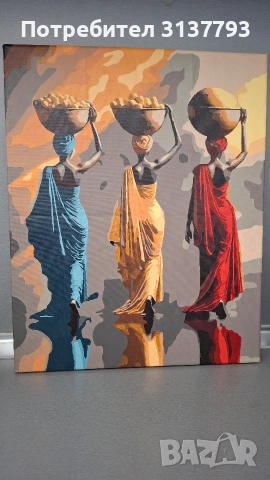 Нарисувани картини по номера. Размер 40/50, снимка 3 - Декорация за дома - 52809171