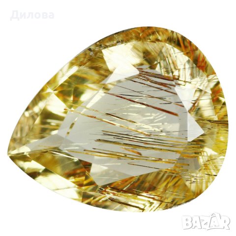 3,86 кт рутилов жълт берил