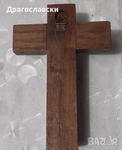 Различни: Стар кръст, разпятие, религия, дърво и метал, кръстове, висулка, снимка 2 - Други ценни предмети - 28872700
